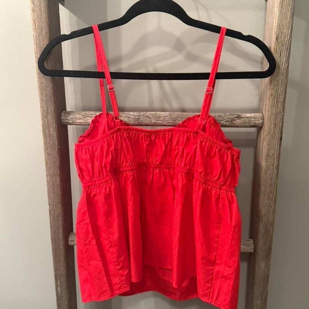 Love on a hanger cotton tank top EUC, M adjustable straps, heart front. - Picture 4 of 5